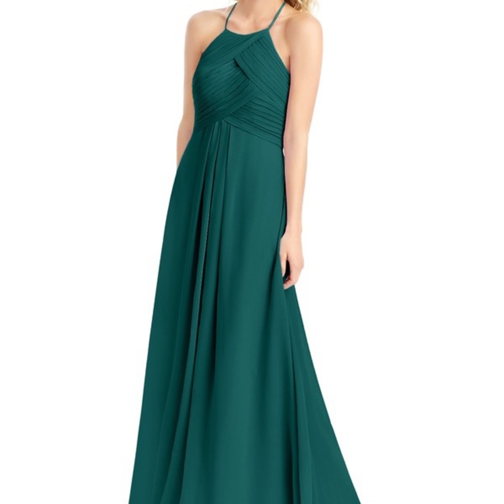 Azazie Ginger Peacock Bridesmaid Dress - Picture 1 of 3